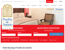 Tablet Screenshot of hotelpuebladeantano.com